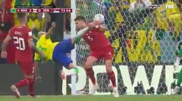 Richarlison puts Brazil ahead 2-0 with an acrobatic goal in 73' | 2022 FIFA World Cup